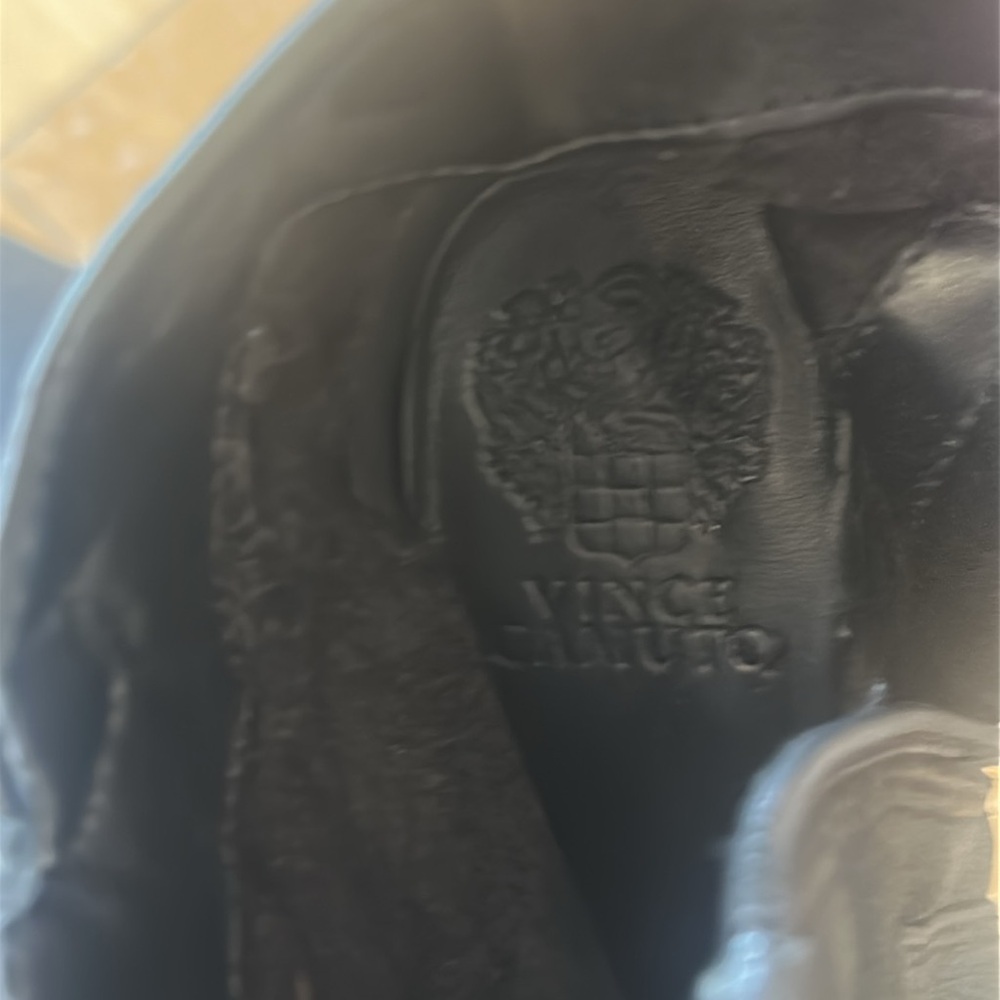 Vince Camuto - Hinnegan Black Leather Ankle Boot Size 5.5 - Picture 7 of 11